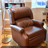 F36. Ethan Allen leather recliner. 38&rdquo;h x 32&rdquo;w x 36&rdquo;d 